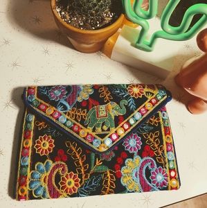 Boho clutch Nwot